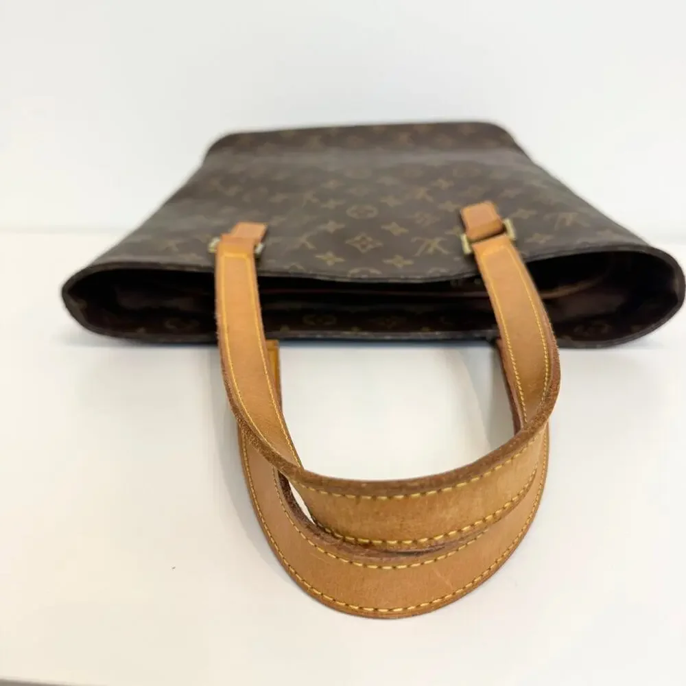 Louis Vuitton Brown Monogram Canvas Vavin GM Tote Bag LV Leather Shoulder Bag